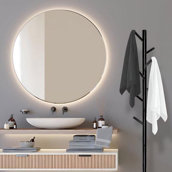 Bayt Garderobe - Stehende Garderobe - Garderobenständer Holz - Stehende Garderobe - Garderobenständer - 8 Haken - 175 cm - Schwarz
