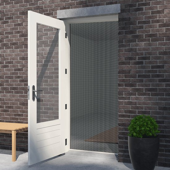 Livn Roller Hordeur Plus 105x205cm weiss - Geräuschloses Öffnen und Schliessen - Ausgestattet mit Magnetverschluss - Breite kann ohne Einschränkung gekürzt werden