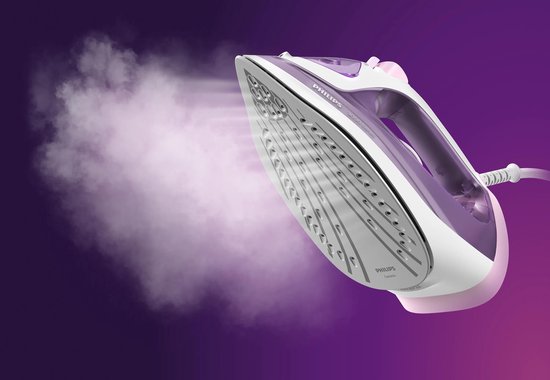 Philips 3000 Serie DST3010/30 – Bügeleisen – Dampfbügeleisen – Keramik-Bügelsohle – 2000 W – Lila/Weiß