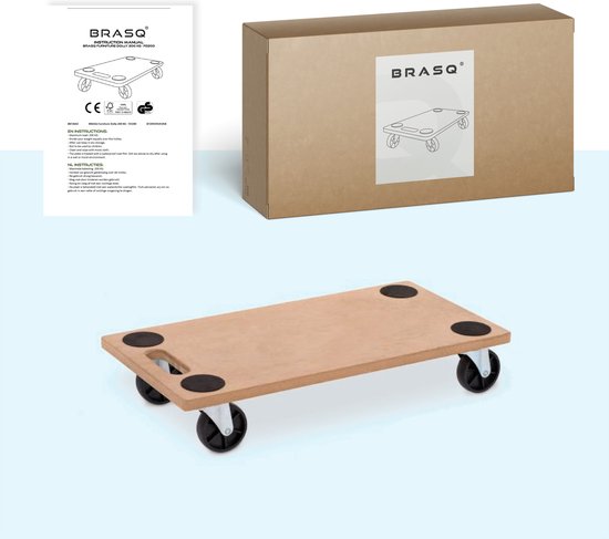 BRASQ Möbelroller - 200 KG - Mit Rollen - Transporthilfe - Möbelhund - Transportroller - Möbeltransporter - Möbelpacker