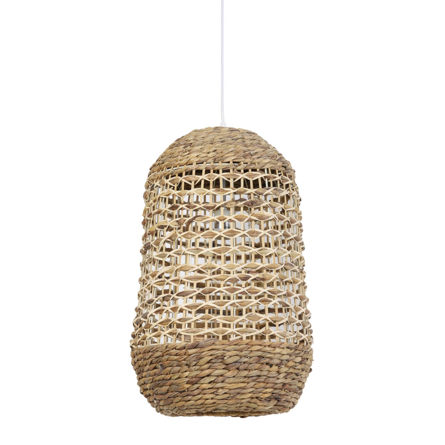 Light & Living Hängeleuchte Tripoli – Ø 37,5 cm – Geflochtenes Rattan in Natur/Braun – Moderne runde Leuchte für Wohn- und Esszimmer – Ohne Leuchtmittel – E27-Fassung