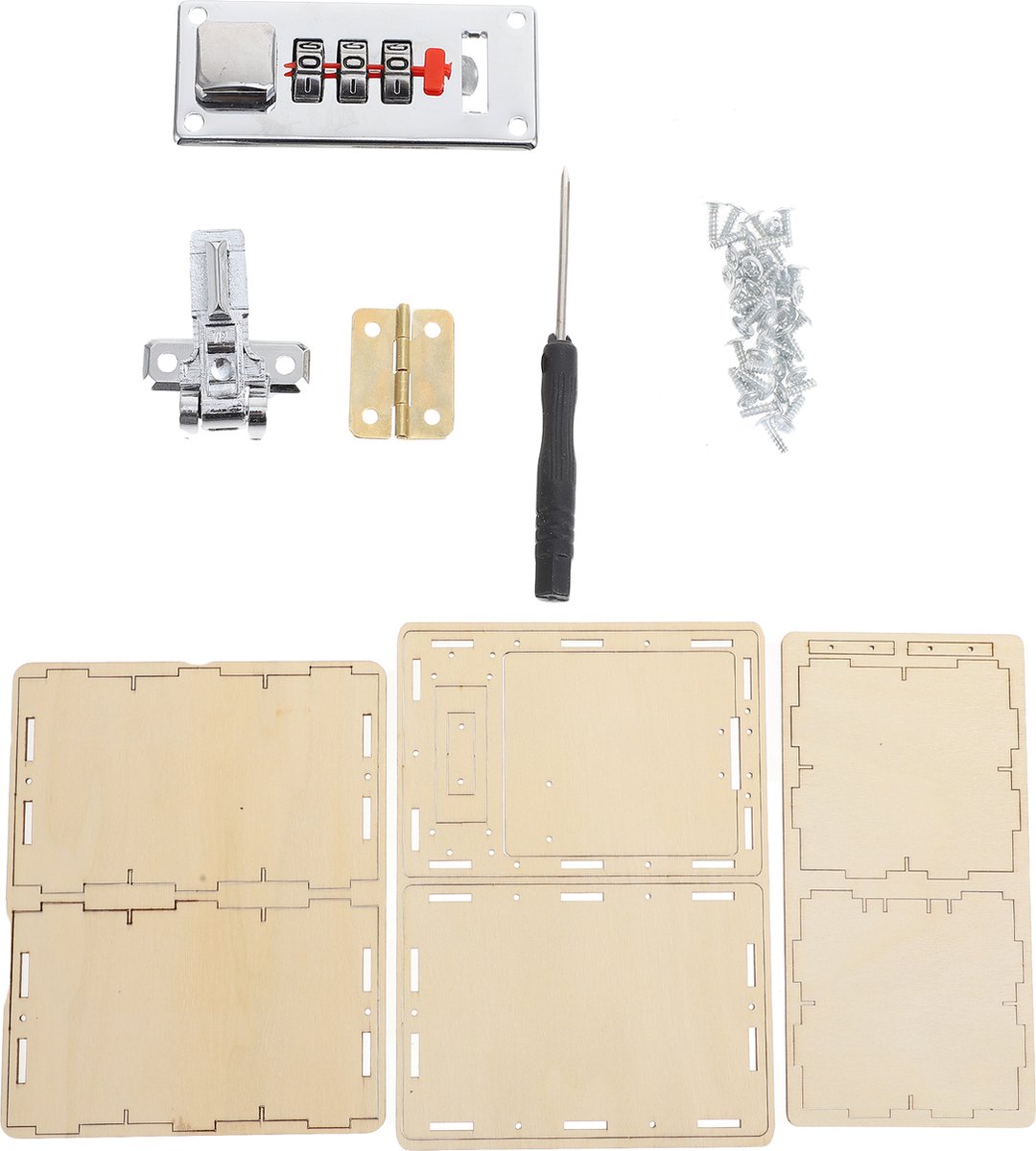 Mini-Holzbaukasten Safe - DIY-Modellbau für Kinder und Erwachsene - ab 6 Jahren