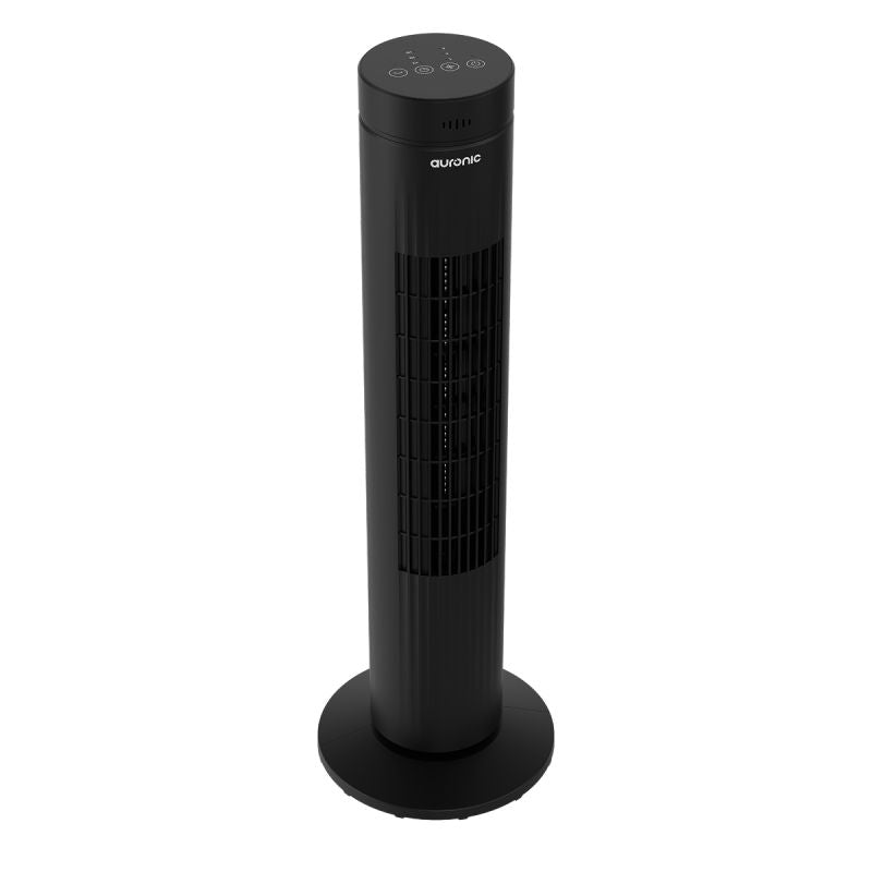 Auronic Turmventilator – 76 cm – 60° Schwenkbereich – 35 W – 3 Geschwindigkeitsstufen – mit Fernbedienung – digitales Touch-Display – schwarz