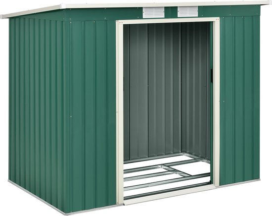 Metall-Gartenhaus - Größe M - Dunkelgrün