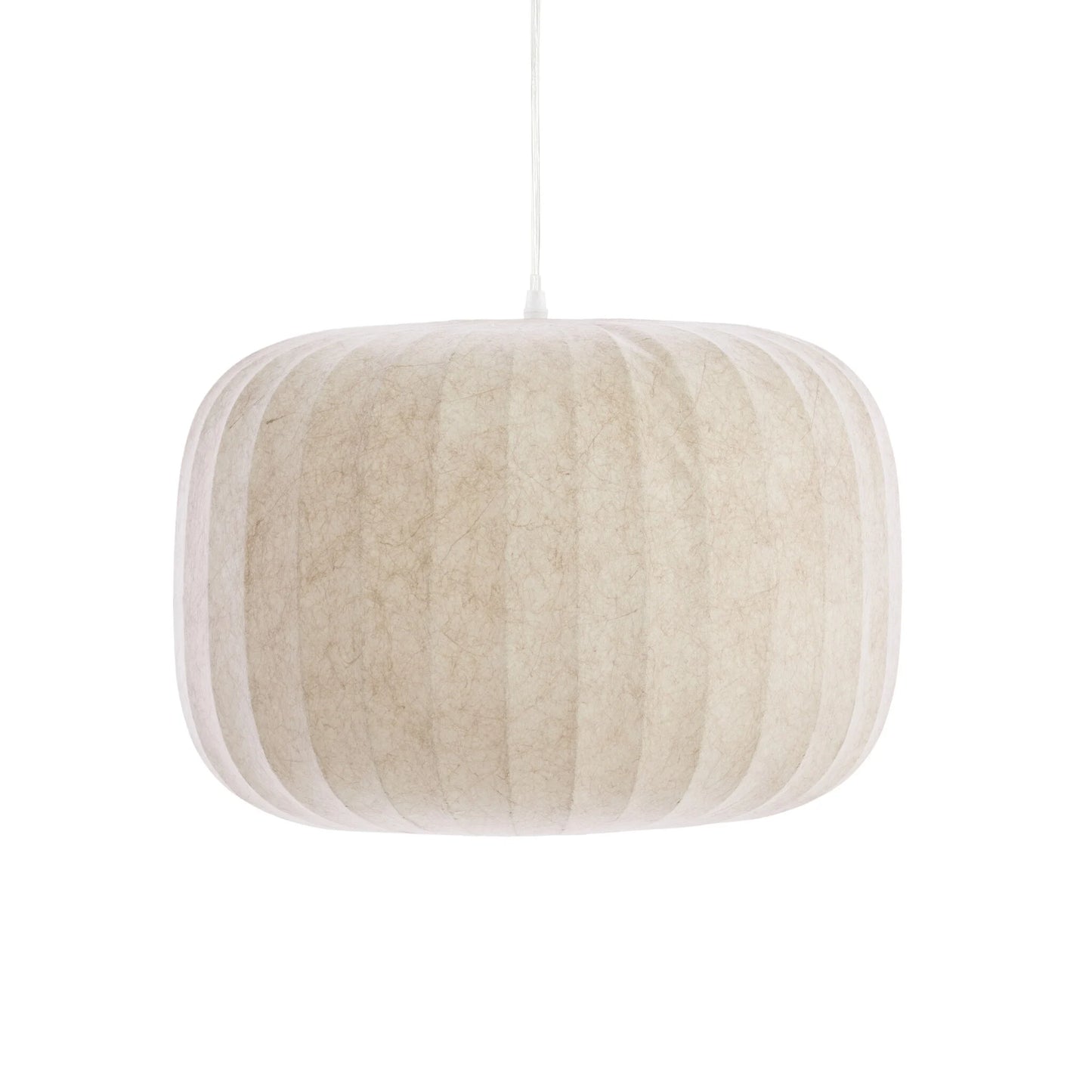 Light & Living Hängeleuchte Lexa – Ø 44 cm – Runde Designleuchte in Hellbraun – Modernes, stimmungsvolles Licht für Esszimmer und Schlafzimmer – Kunststoff