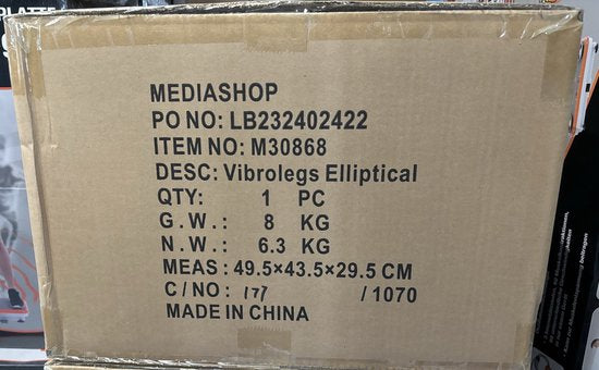 Mediashop VibroLegs Elliptical – Mini-Heimtrainer – motorisierter Ellipsentrainer für mehr Bewegung im Sitzen – Pedaltrainer für das Homeoffice und die Freizeit