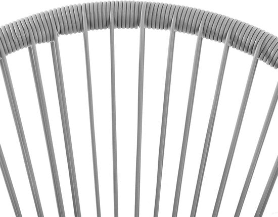 Polyrotan Balkonmöbel / Balkonset Ostana - 3 Stück - Hellgrau