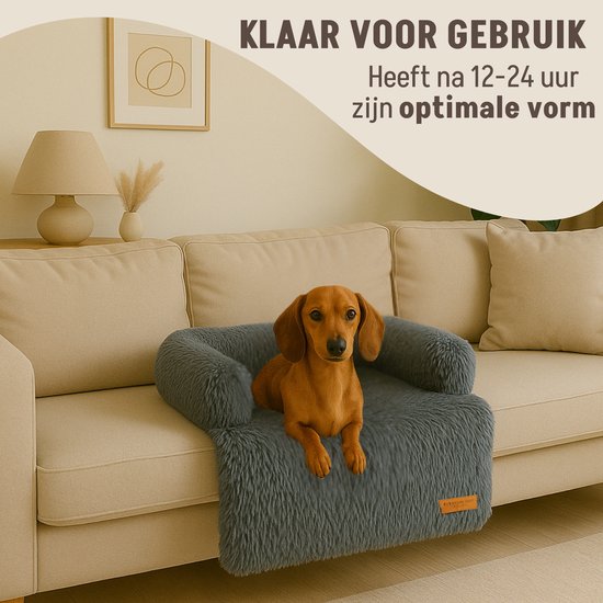 By Cee Cee Original Hundedeckenbank - Hundedeckenbank - Hundekorb - Premium - komplett abnehmbar - Dunkelgrau - 75x90 - Größe S