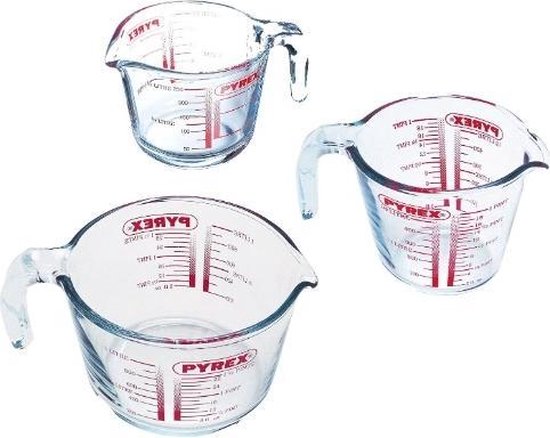 Messbecher, Satz mit 3 Teilen - Pyrex | Classic Prepware