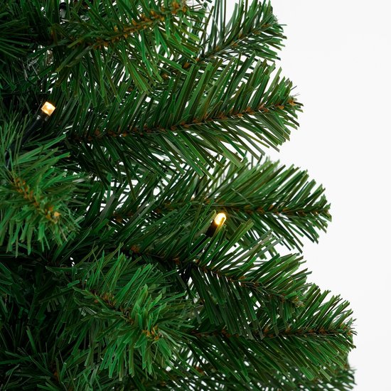 Black Box Trees Norton Künstlicher Weihnachtsbaum im Topf mit LED-Lichtern - H90 x Ø50 cm - Grün
