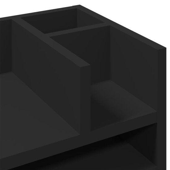 vidaXL – Schreibtisch – Ablage – 44,5 x 24 x 25 – cm – bearbeitet – Holz – schwarz