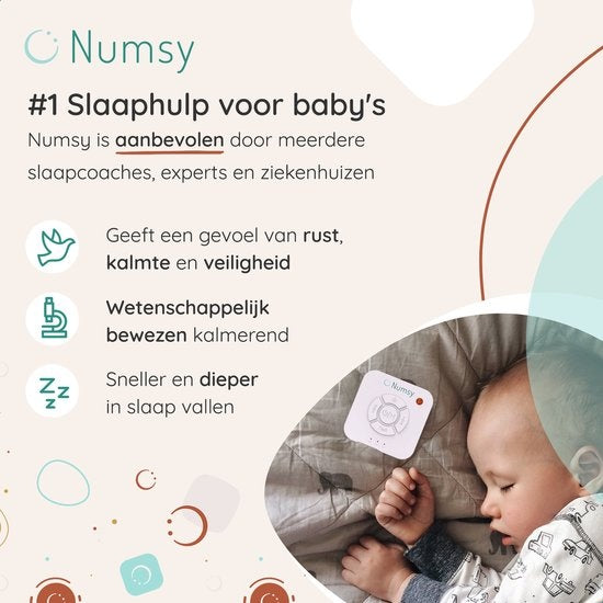 Numsy - White Noise Machine Baby Original 3 - Einschlafhilfe - Weiß