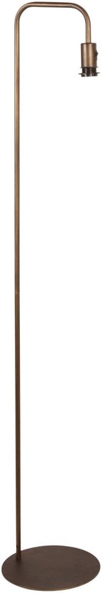 Stehlampe aus Bronze, 152 cm hoch, Stange 4737BR mit E27-Fassung, ohne Lampenschirm – Mexlite, zeitloses Metalldesign