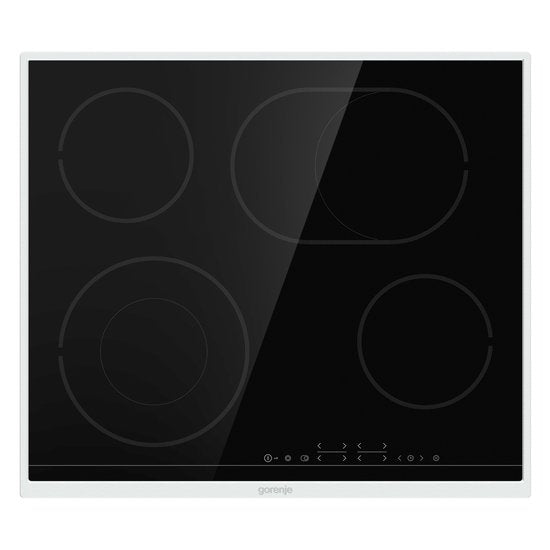 Gorenje ECT643BX Schwarz, Edelstahl, Einbaugerät, Keramik, 4 Kochzonen