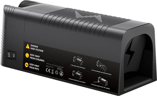 Vulpes Goods® Repellent - Elektrische Mausefalle Pro - Effektive Mausefalle für Innenräume - Kabellos & wiederaufladbar - Sicher, hygienisch & langlebig - Auch als elektrische Rattenfalle geeignet