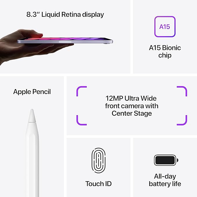 Apple iPad Mini 6. Generation (2021) - Wi-Fi - 256GB - Starlight