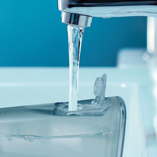 CorpCare MiracleSmile Elektrische Munddusche – Wiederaufladbar, einstellbarer Wasserdruck, H-förmiger Reiniger, kompakt und wasserdicht, ideal für empfindliches Zahnfleisch