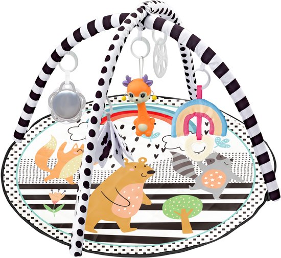 FUEGOBIRD – Spielmatte für Babys – Niedliche Tierchen – Deluxe-Spielset – Buntes, interaktives Greifspielzeug – Tolle Geräusche – Förderendes Spielzeug für Babys ab 2 Monaten