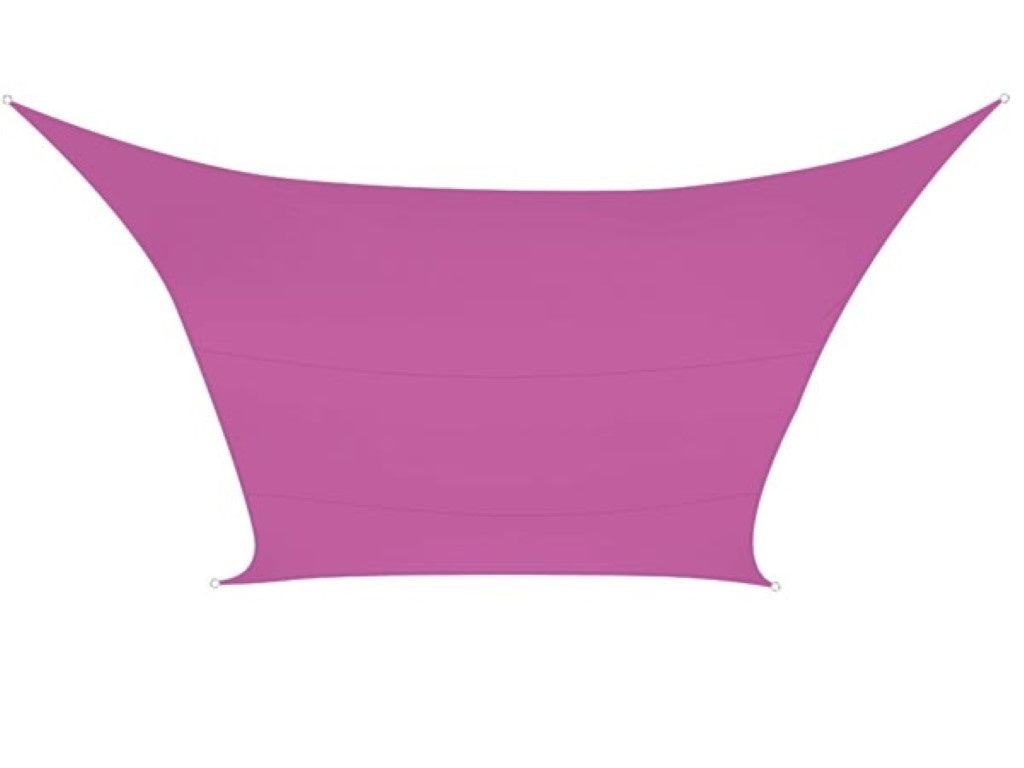 Perel Schattentuch, wasserabweisend, 4 x 3 m, 160 g/mÂ², Polyester, rechteckig, fuchsia