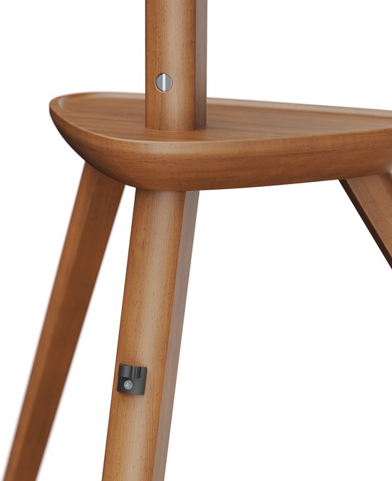 VDD TV-Ständer - Bodenständer - Studio-Stativ - Staffelei Design - bis zu 65 Zoll - Braun