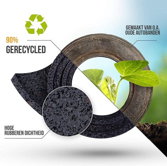 Strex Anti-Vibrationsmatte Waschmaschine und Wäschetrockner - 60 x 60 CM - Schalldämpfende Antirutschmatte - Vibrationsdämpfer - Gummimatte