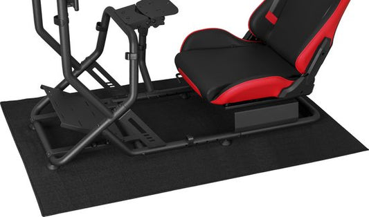 Racing Cockpit Matte rutschfester Bodenschutz - Racing Cockpit Bodenmatte - Sim Racing Bodenmatte - Racing Lenkrad Standard Bodenmatte Radständer - XXL Größe 170 cm x 65 cm
