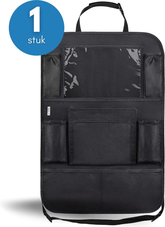 Premium Luxury & Sturdy Car Organizer mit Tablet-Halterung - 1 Stück - Extra Storage - Protector - Autositz - Zubehör