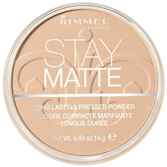 Rimmel London Stay Matte Kompaktpuder – Seidiges Beige – Beige