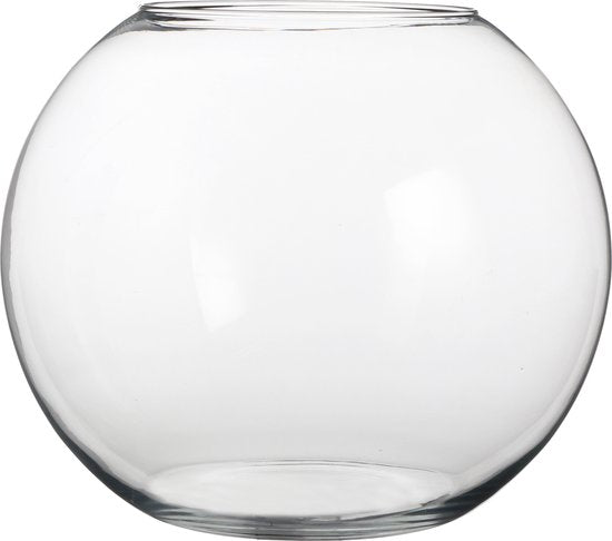Mica Decorations Babet Glühbirne Vase - H28 x Ø34 cm - Transparent