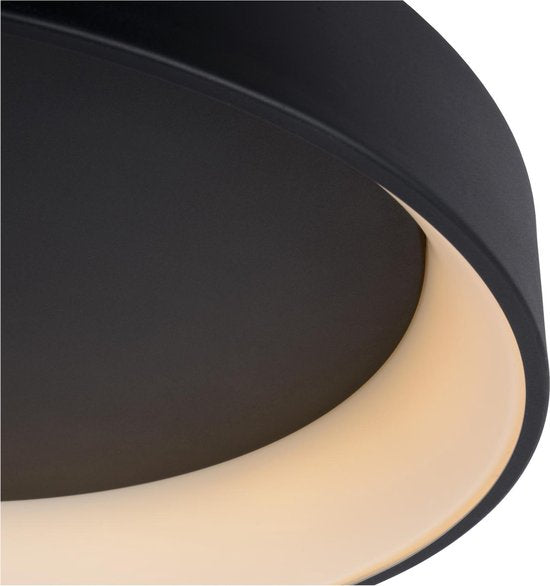 Lucide TALOWE LED - Deckenleuchte (Deckenlampe) - Ø 60 cm - LED Dimmbar - 1x42W 3000K - Schwarz