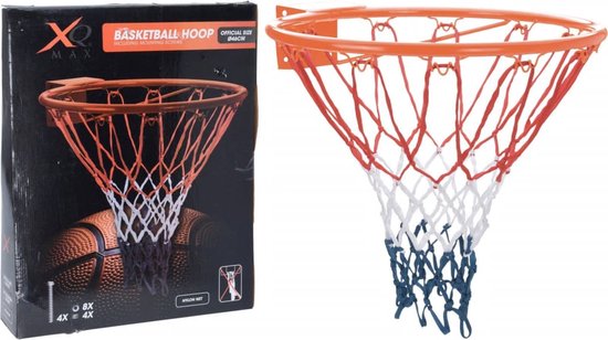 XQ Max Luxury Basketball Ring mit Netz - 3 Stück - 46 cm