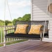 Coast 2-Sitzer-Hängesofa mit Kissen – Schwarz – 131 x 68 x 54 cm