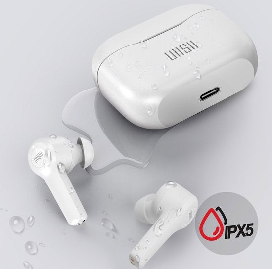 Bluetooth-Kopfhörer 5.0 IPX5 Touch-Steuerung 24 Stunden Autonomie UiiSii weiß