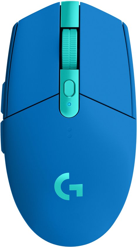 Logitech G305 Lightspeed Gaming-Maus, Bluetooth, optisch, blau, 6 Tasten, 12.000 dpi, beleuchtet, ergonomisch