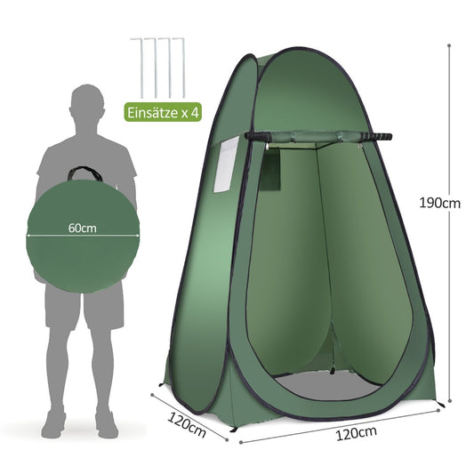Coast Strand Dusche Zelt Umkleidekabine Zelt Toilette Zelt Seitenzelt Großes Zelt Hütte Fold-Green