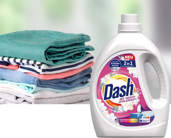 Dash 2w1 – Waschmittel – Farbschutz – 50 Waschgänge – 2,25 l