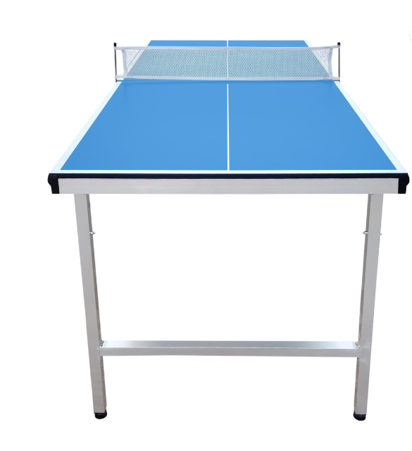Cougar Mini 1500 tragbarer Tischtennistisch – 150 x 67 x 69 cm – Blau und Grau
