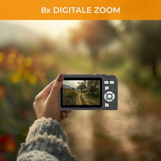 Denver Digitalkamera Full HD - 48MP - Vlog Kamera - Foto & Video - Kamera - DCA4818B