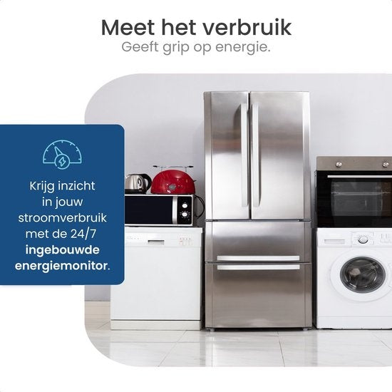 Gologi Smart plug outdoor 4 pcs - Smart plug - IP44 - Zeitschaltuhr & Energiezähler - WIFI - Google Home & Amazon Alexa - Schwarz