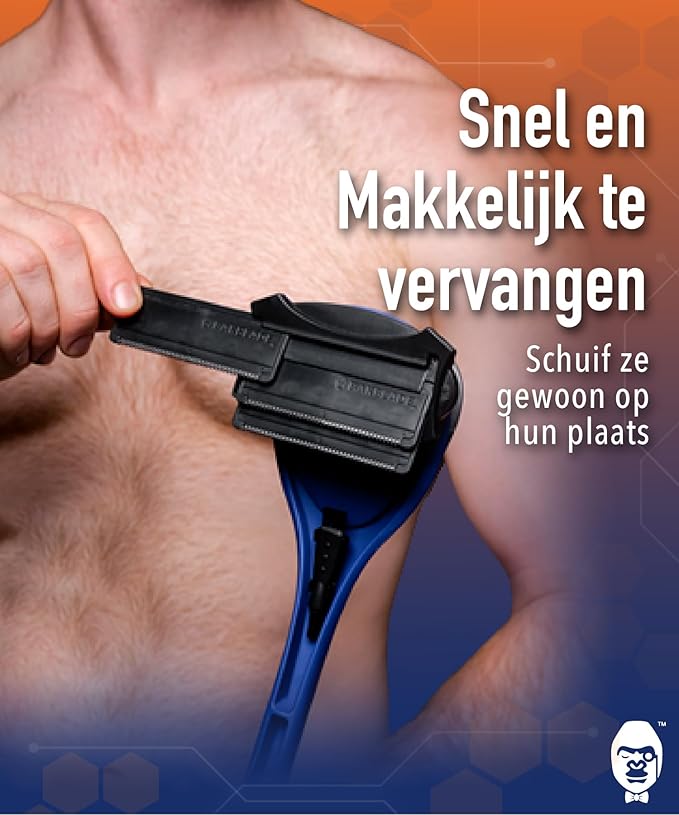 baKblade Rasierklingen - Dryglide Nachfüllpackungen - 6 Stück - Schwarz