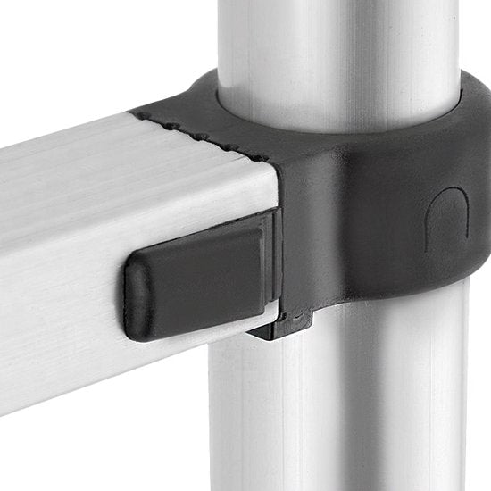 Teleskopleiter – Teleskop-Klappleiter – Arbeitshöhe – Aluminium – Für den privaten und professionellen Gebrauch geeignet – Teleskop-Klappleiter – Max. Tragkraft 150 kg