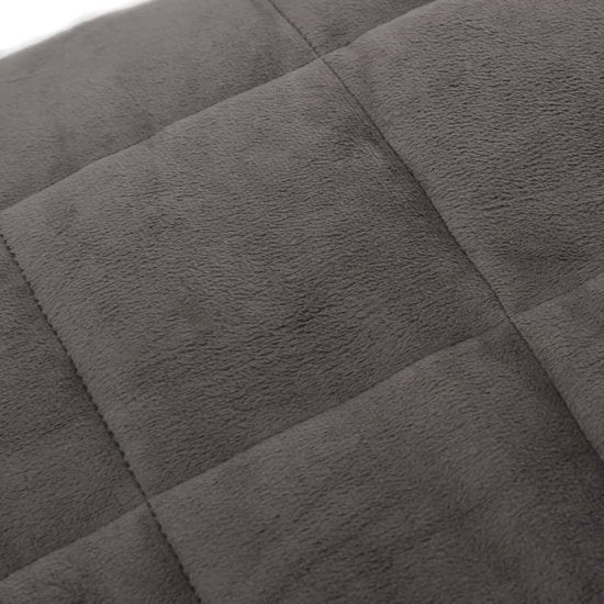 vidaXL – Gewichtsdecke – 200 x 200 cm – 13 kg – Stoff – grau