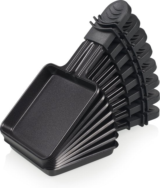 Princess Gourmet-Set 162645 – Raclette für 8 Personen – Einstellbarer Thermostat – 1400 W – 2 Meter langes Kabel – Wendbare Bratplatte – 8 Pfännchen – Edelstahl