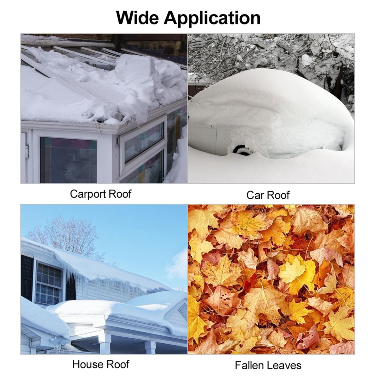 Coast Schneepflug für Dächer - Teleskopisch - 190 - 640 cm