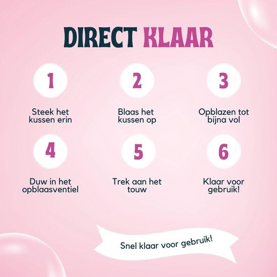 Travelly - Luxus-Wasserhängematte - Hängematte - Luftmatratze - Luftmatratze Pool - Wasserspielzeug - Wasserhängematte - Pink