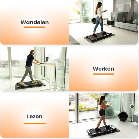 Moovv SmartStep - Laufband für Zuhause 1-6km/h - Walking Pad - Walking Band Office Electric - Fitness