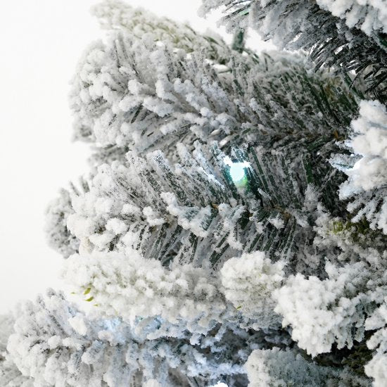 Black Box Trees Kunstweihnachtsbaum Grimshaw mit Schnee H60 x T46 cm – Kunstbaum im Jutesack – Kunstweihnachtsbaum für den Innenbereich – 56 Zweige – Grün