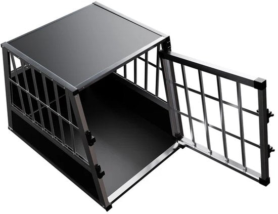 Juskys Aluminium Hundetransportbox - L