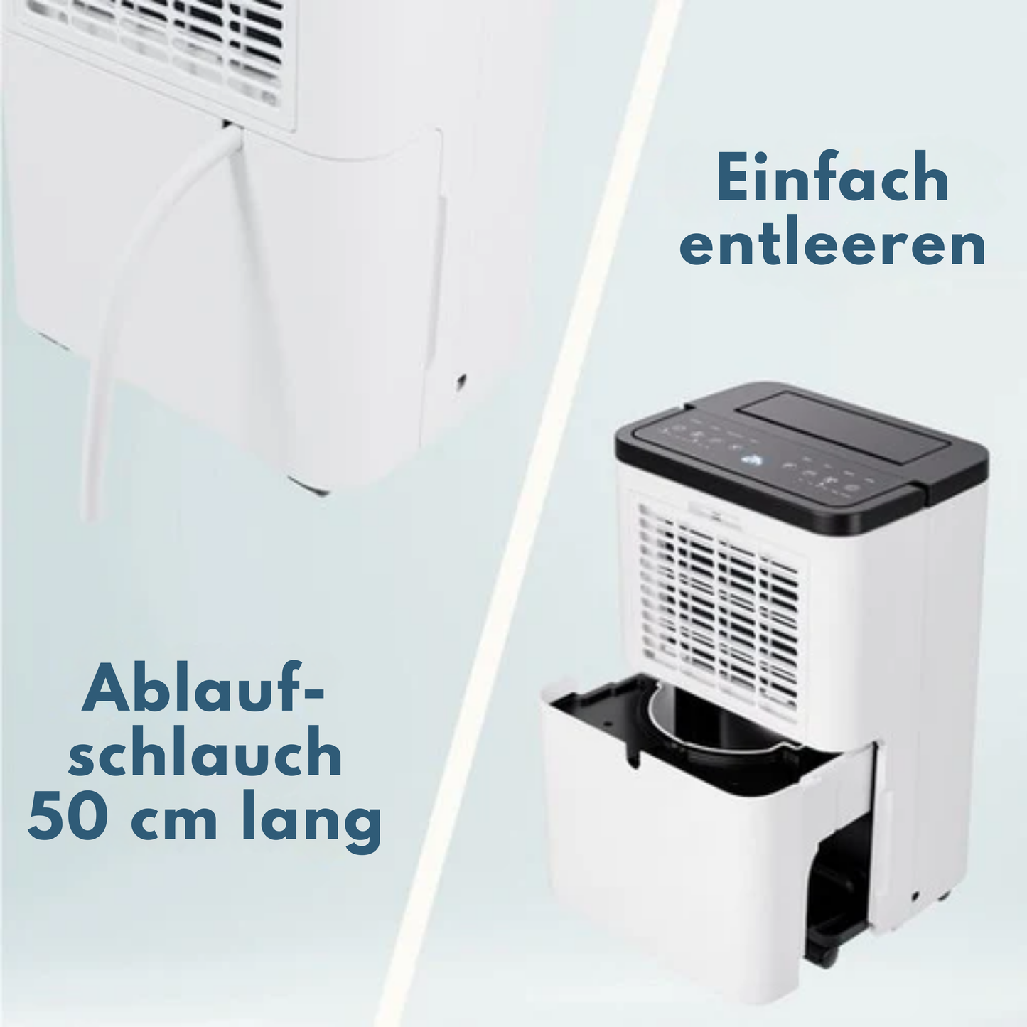 Auronic Luftentfeuchter - Compact Pro Plus - 24L - Schlafzimmer, Badezimmer, Wohnzimmer und Büro - Luftbefeuchter für Innenräume - Weiß