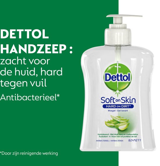 Dettol Handseife – Antibakteriell – Pflegend – Aloe Vera – 250 ml